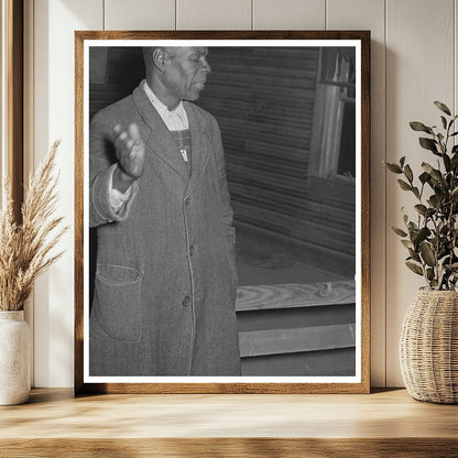 Farmer at Soil Conservation Meeting Vernon Oklahoma 1940