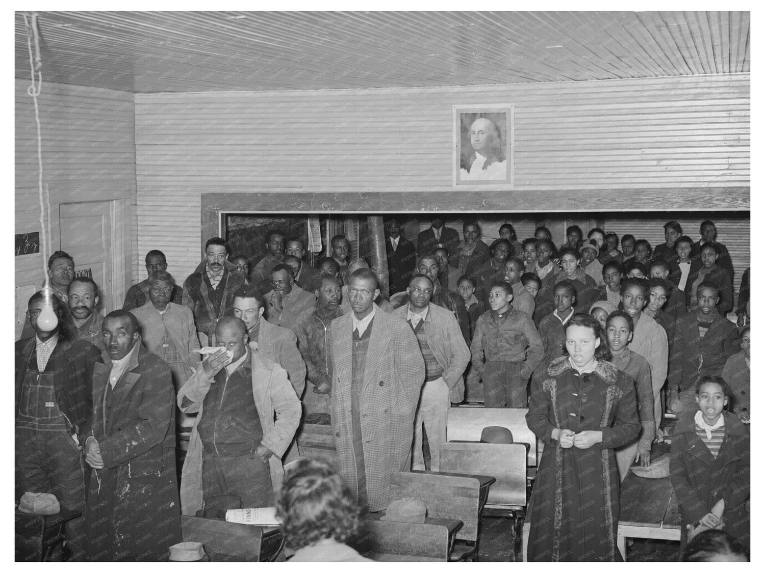 Farmers Meeting on Soil Conservation Vernon Oklahoma 1940