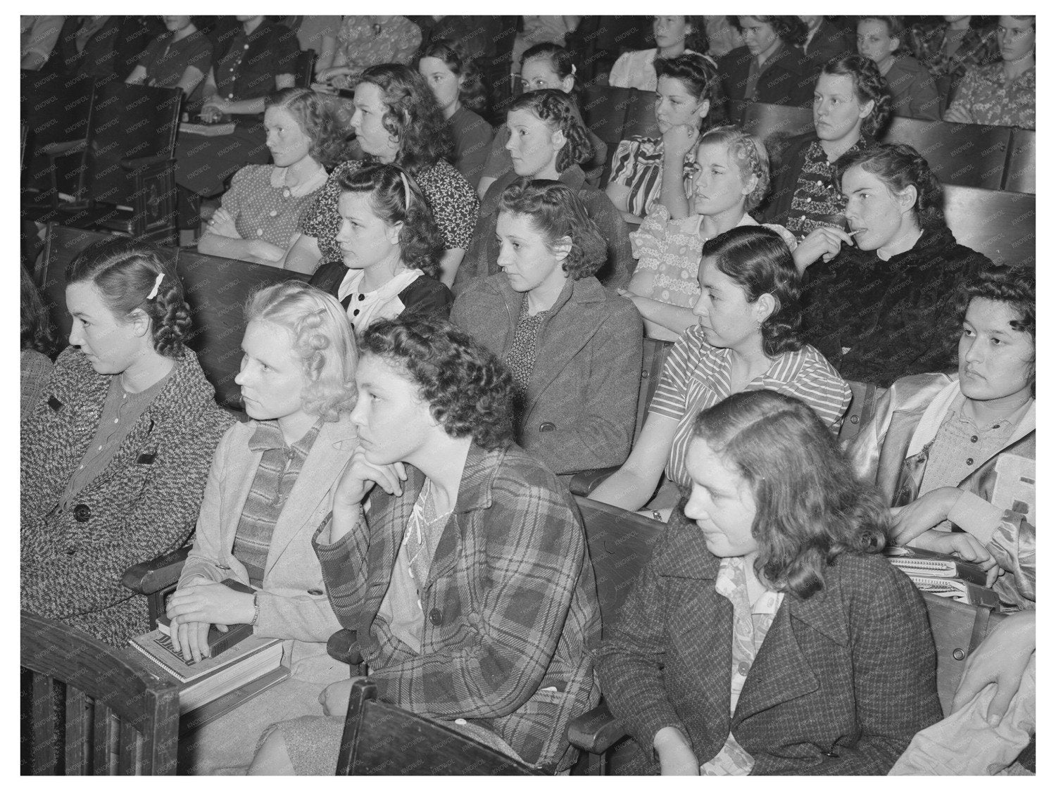 High School Girls in Americanization Program Eufaula 1940