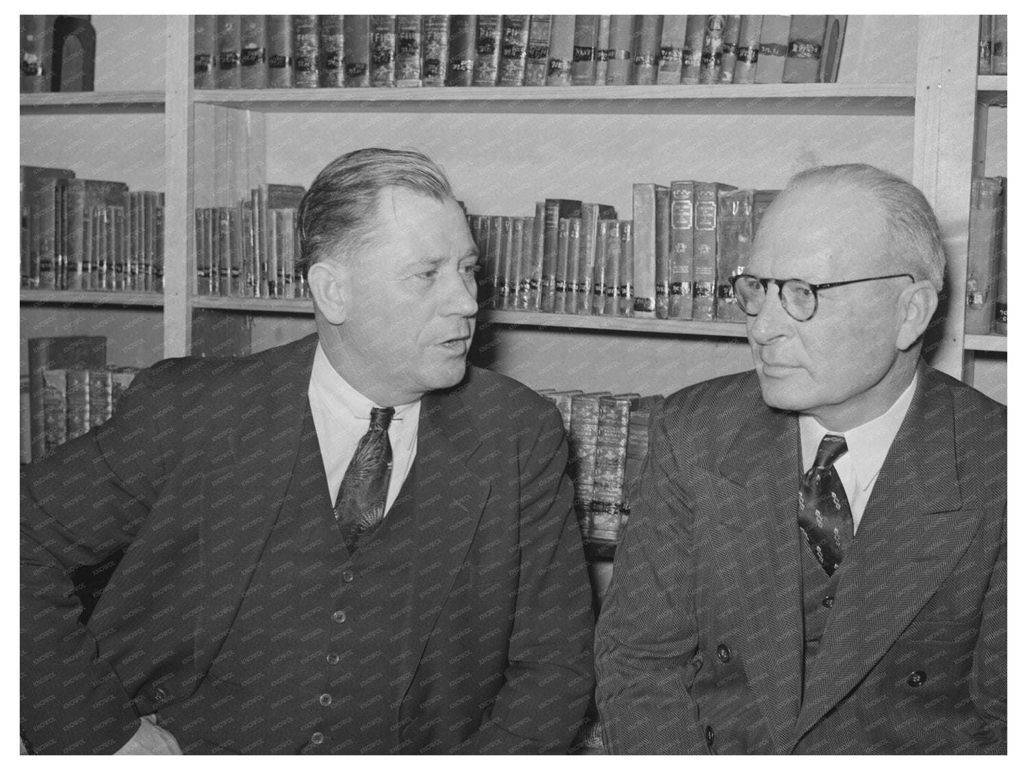 Sheriff and Mayor at Jaycees Party Eufaula 1940