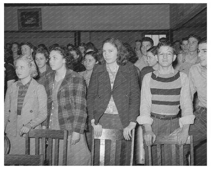 High School Girls Americanization Program Eufaula Oklahoma 1940