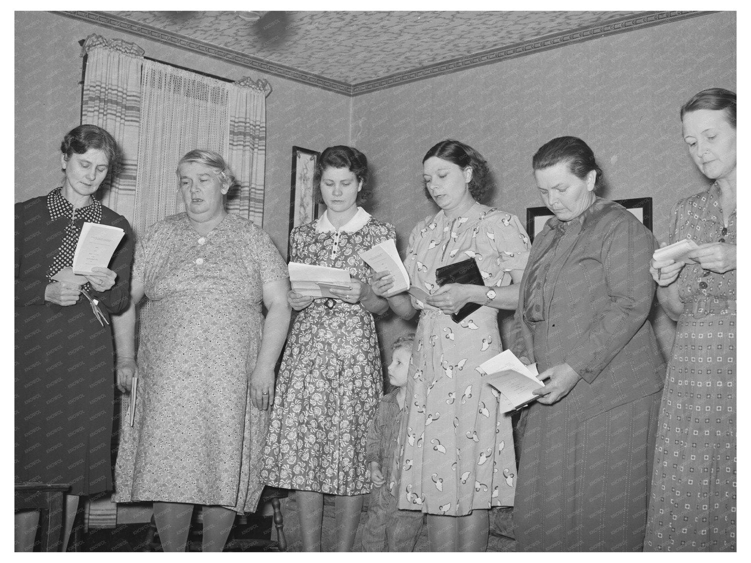 Rural Women Home Demonstration Meeting Oklahoma 1940