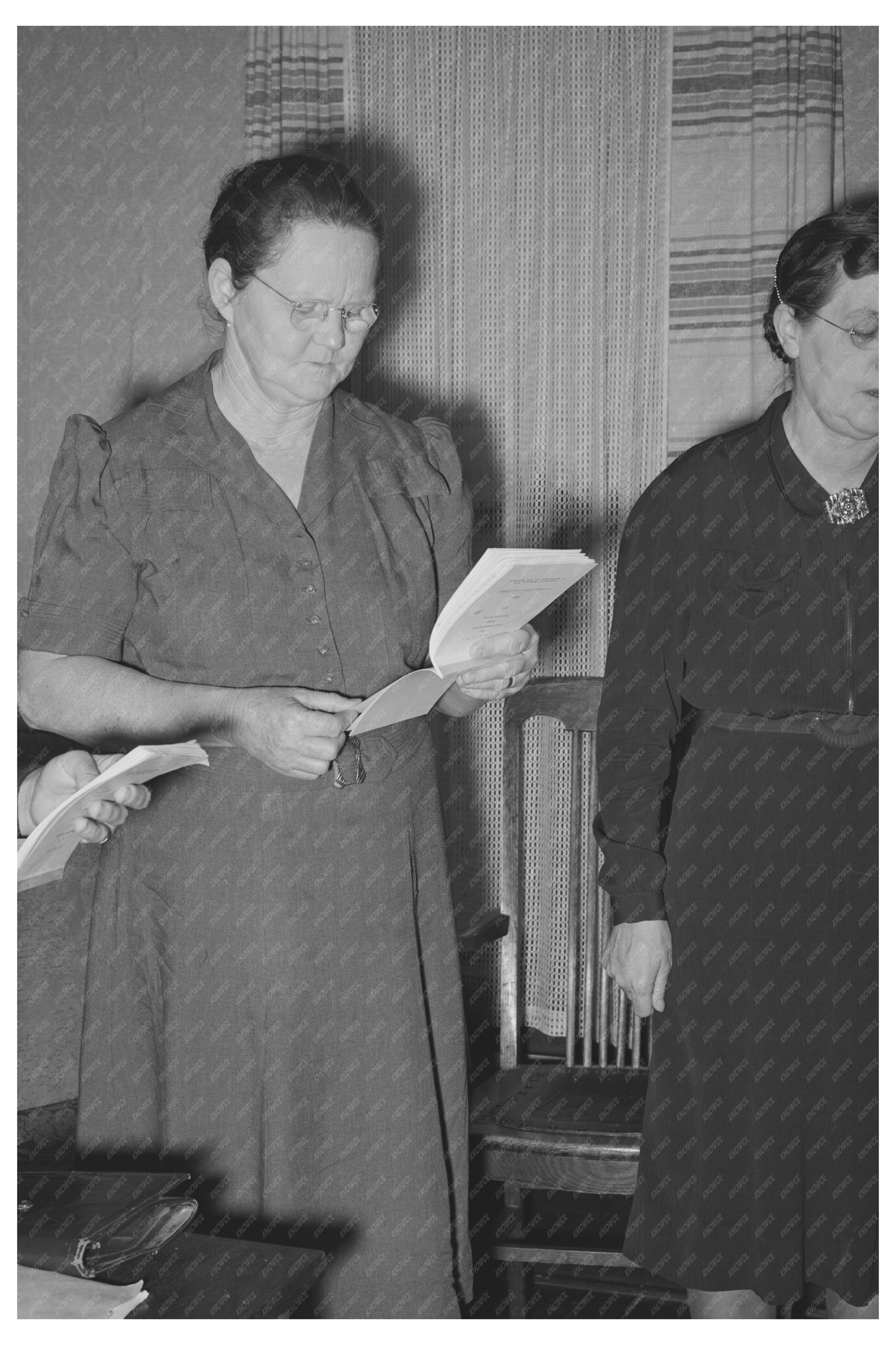 Rural Women at Home Demonstration Meeting Oklahoma 1940