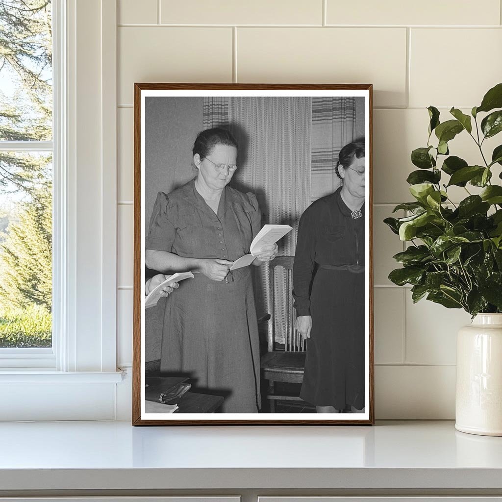 Rural Women at Home Demonstration Meeting Oklahoma 1940