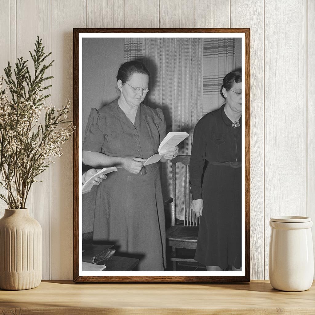 Rural Women at Home Demonstration Meeting Oklahoma 1940