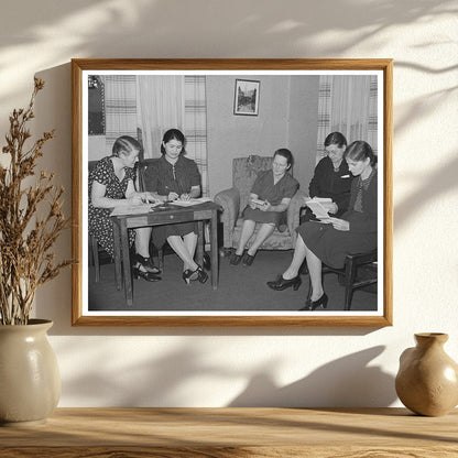 Home Demonstration Club Meeting in McIntosh County 1940