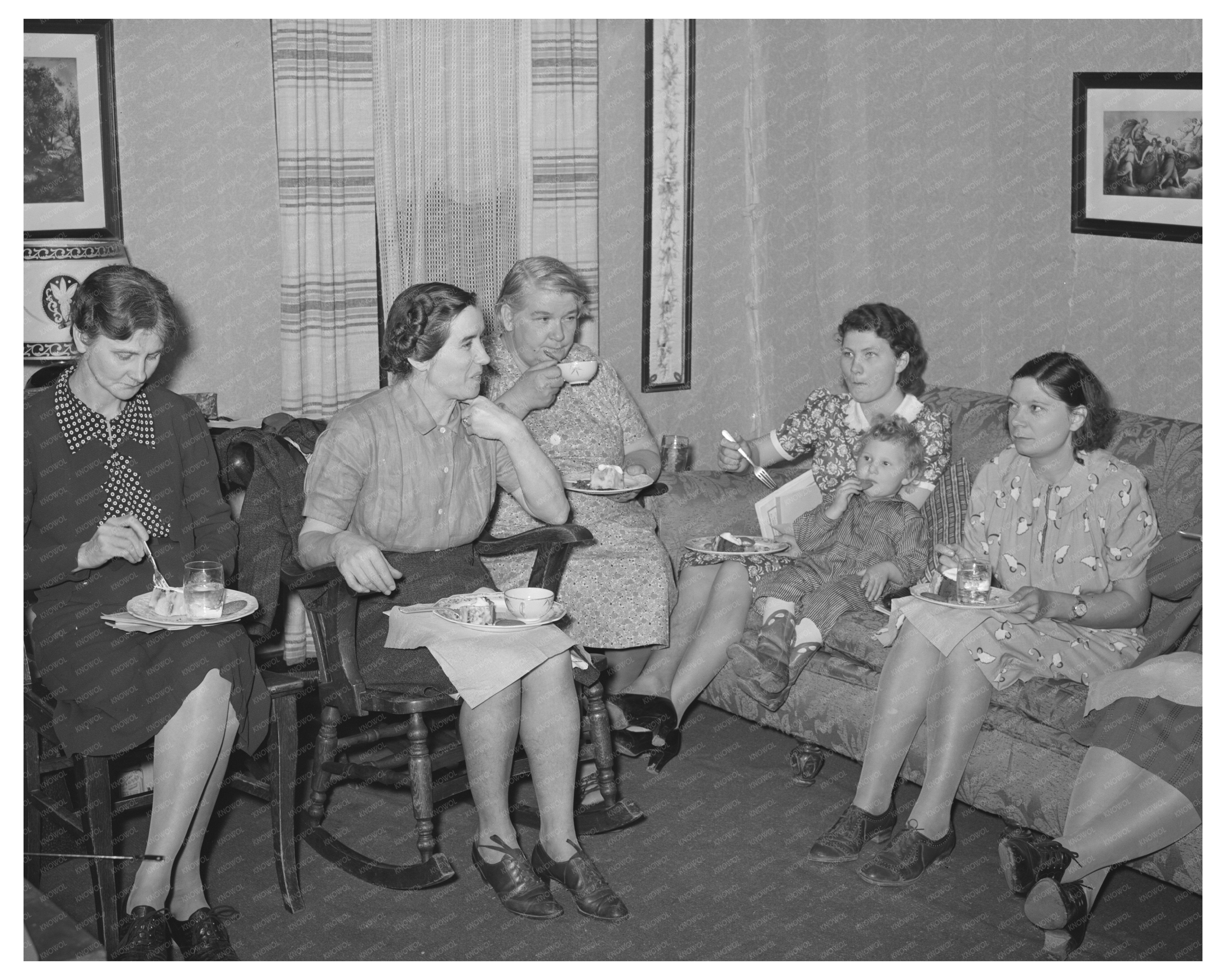 Home Demonstration Club Meeting McIntosh County 1940