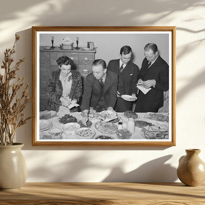 1944 Jaycees Buffet Supper Eufaula Oklahoma Vintage Photo