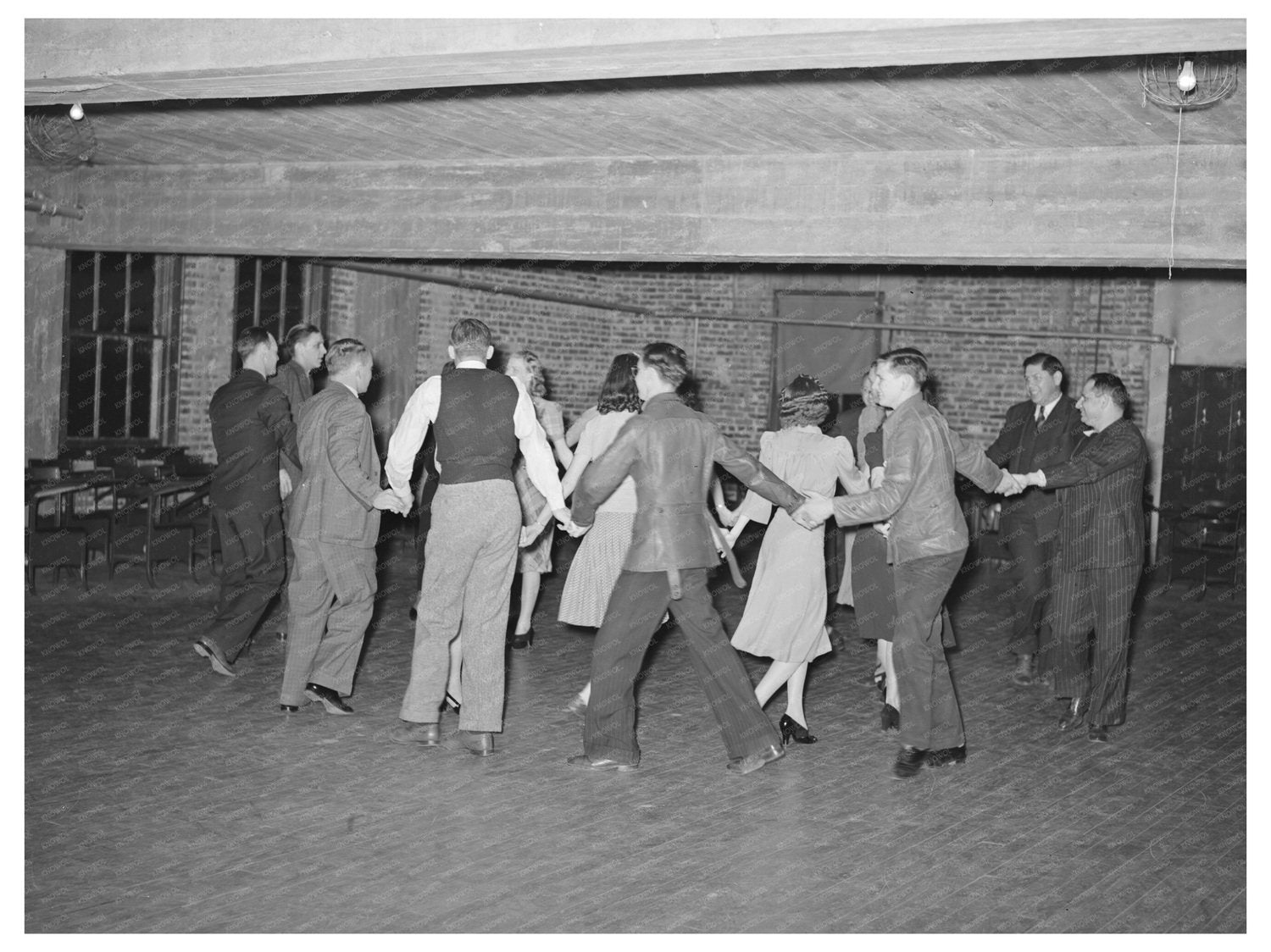 Paul Jones Dance at Jaycee Buffet Eufaula Oklahoma 1944
