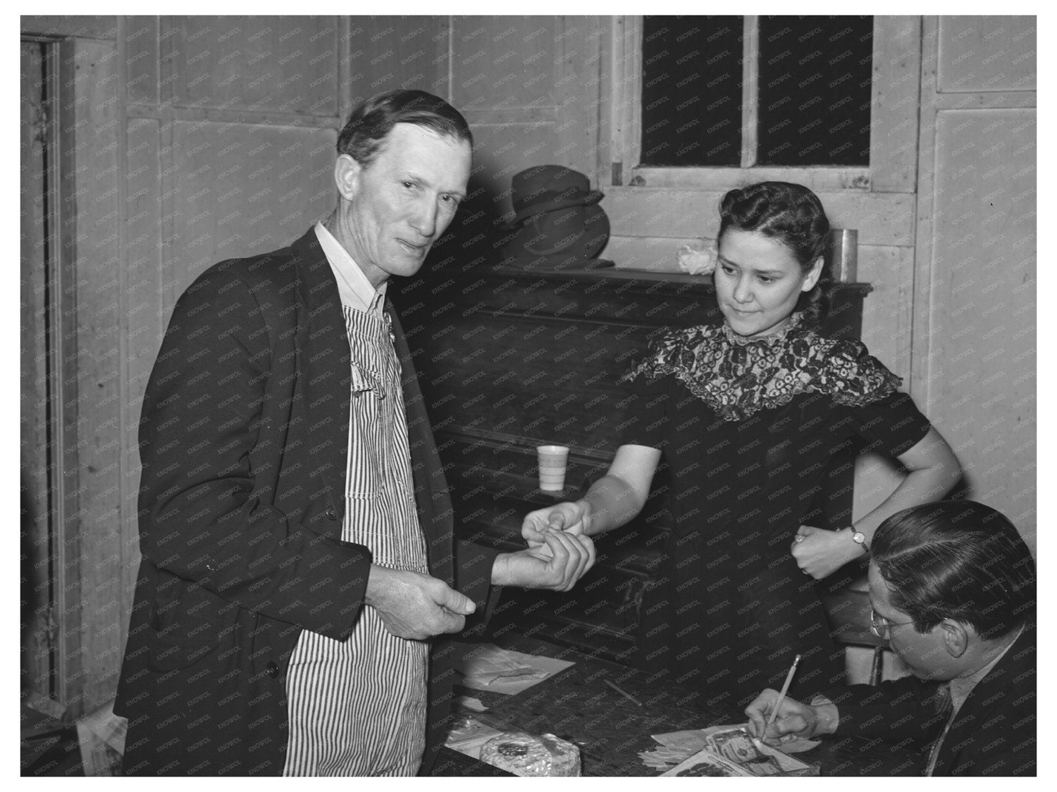 1940 Pie Supper Auction in Muskogee County Oklahoma