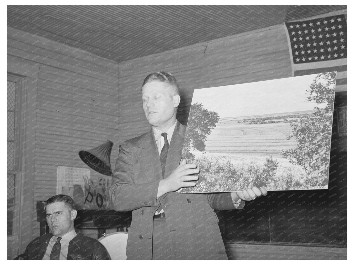 Soil Conservation Supervisor Educates Farmers in 1940