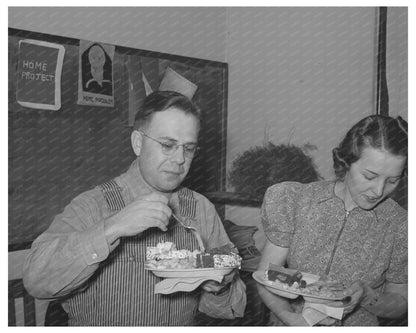 Jaycees President and Wife at Eufaula Buffet Supper 1940