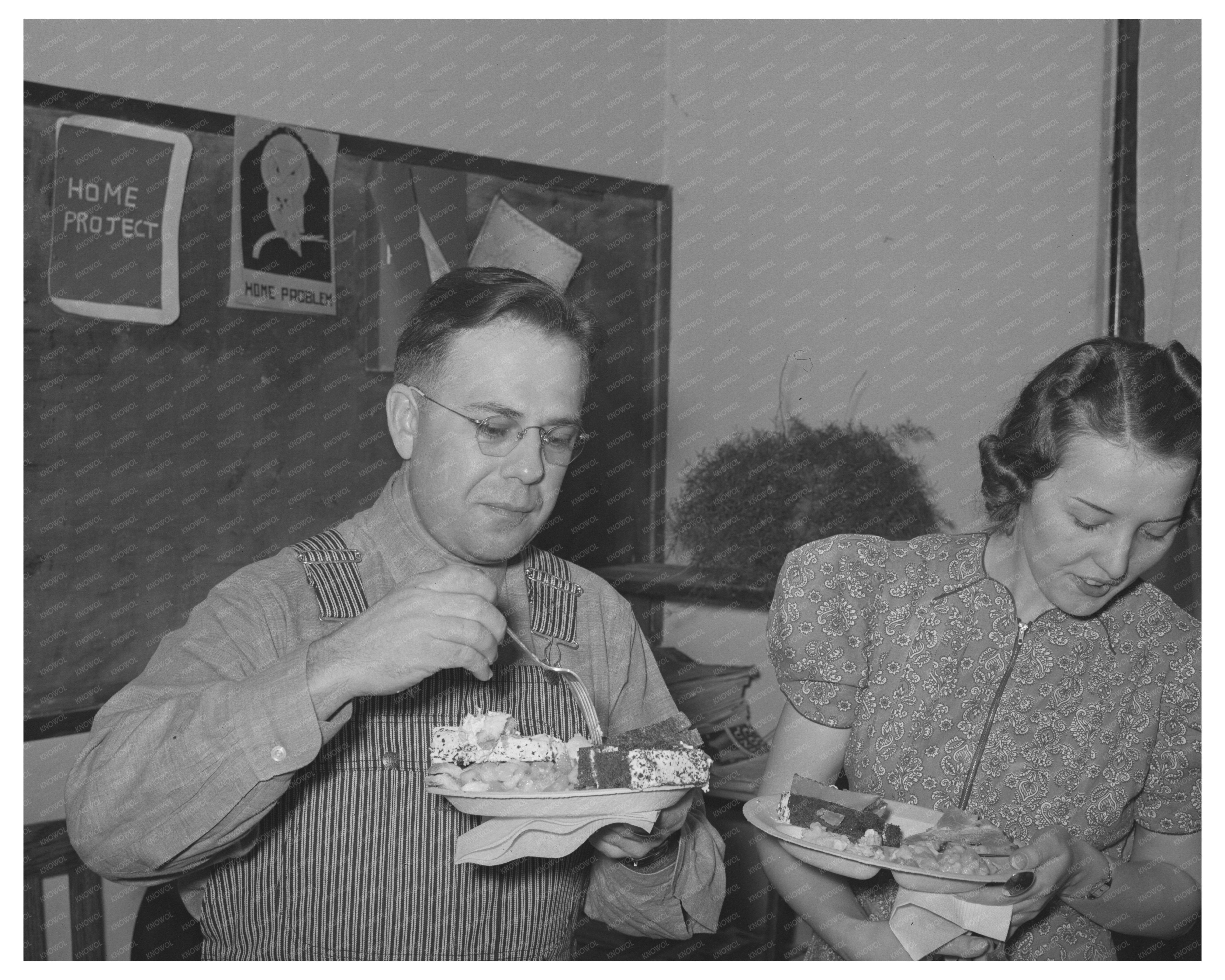 Jaycees President and Wife at Eufaula Buffet 1940