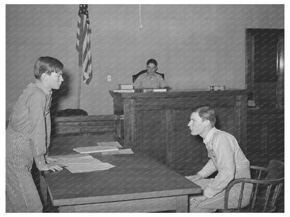 1940 One-Act Play Scene from 4-H Club Meeting in Oklahoma