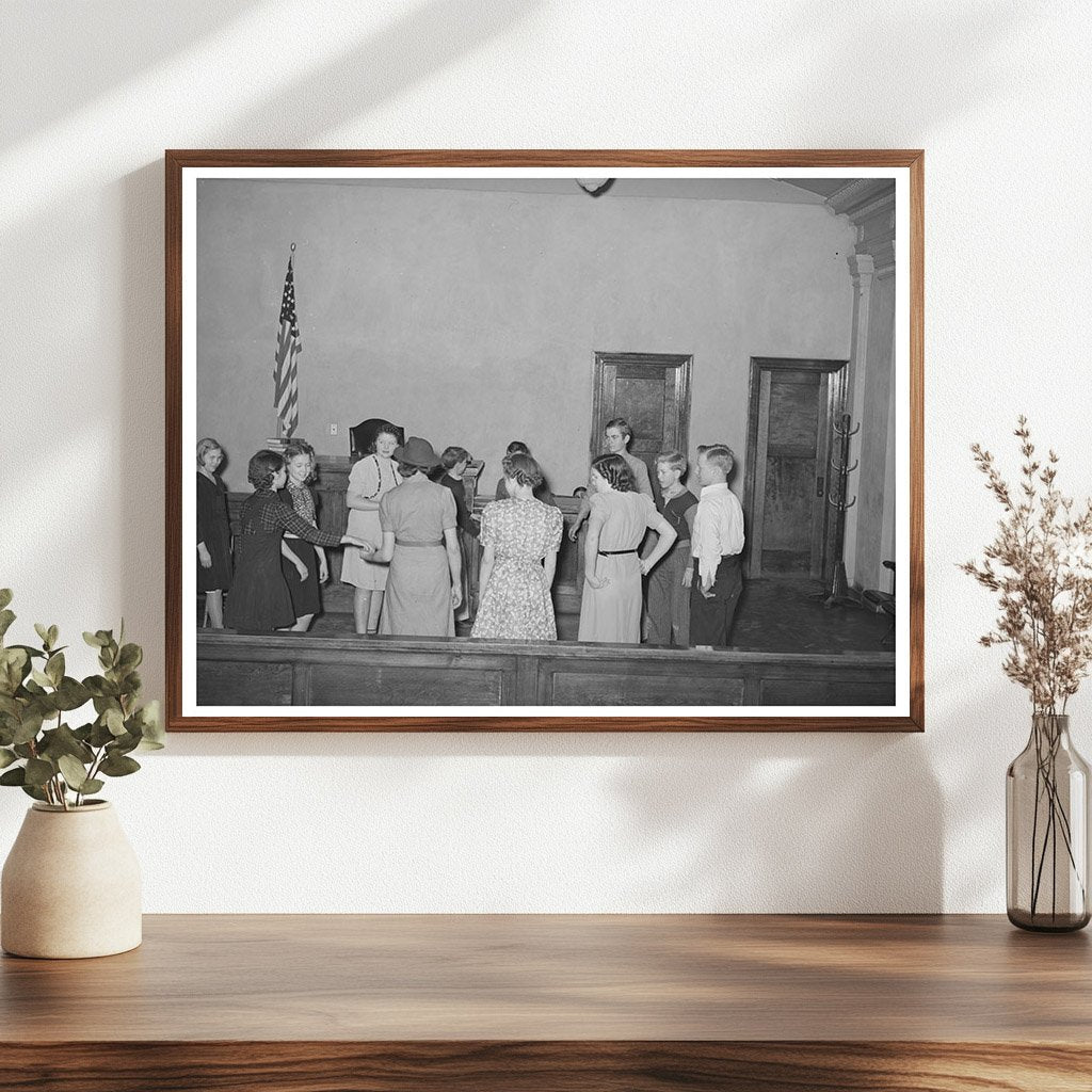 4-H Club Members Playing Game in Eufaula Oklahoma 1940