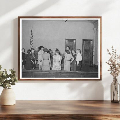 4-H Club Members Playing Game in Eufaula Oklahoma 1940