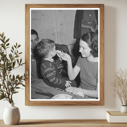 Farm Family Enjoys Pie Supper in Oklahoma February 1940