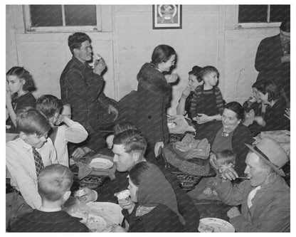 1940 Pie Supper in Muskogee County Oklahoma Community Gathering