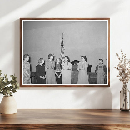 1940 4-H Club Meeting in Eufaula Oklahoma Community Activity