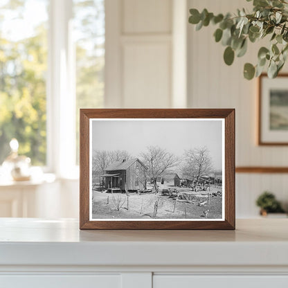 1940 Farmyard in McIntosh County Oklahoma Rural Landscape