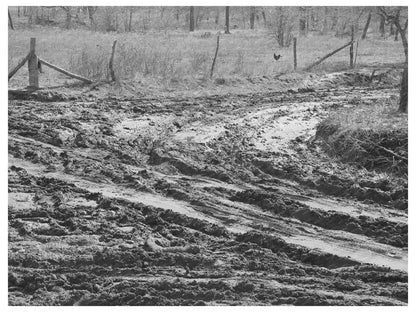 Rural Intersection in McIntosh County Oklahoma 1940
