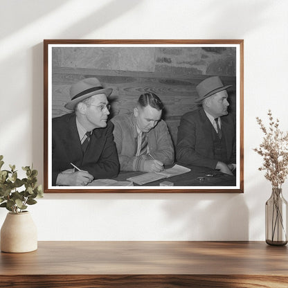 1940 Eufaula Oklahoma Basketball Game Timekeepers Photo
