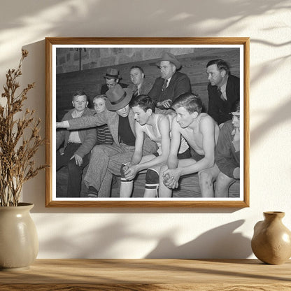 1940 High School Basketball Coach at Eufaula Oklahoma