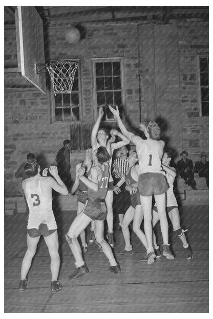 Basketball Game Eufaula McIntosh County Oklahoma 1940