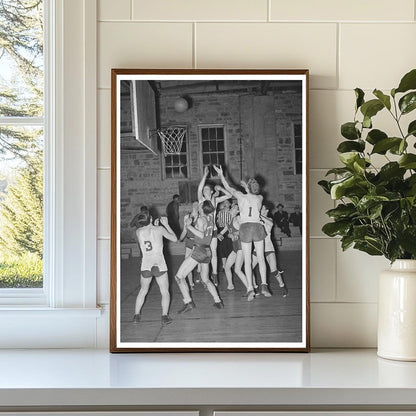 Basketball Game Eufaula McIntosh County Oklahoma 1940