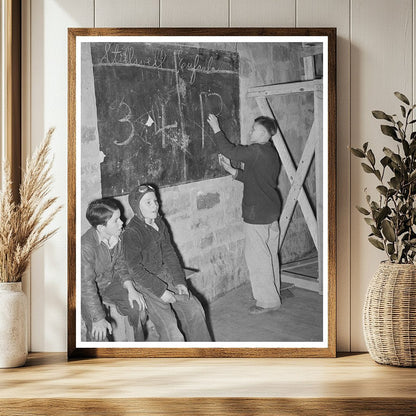 1940 Basketball Game Scoreboard Eufaula High vs Stillwell High