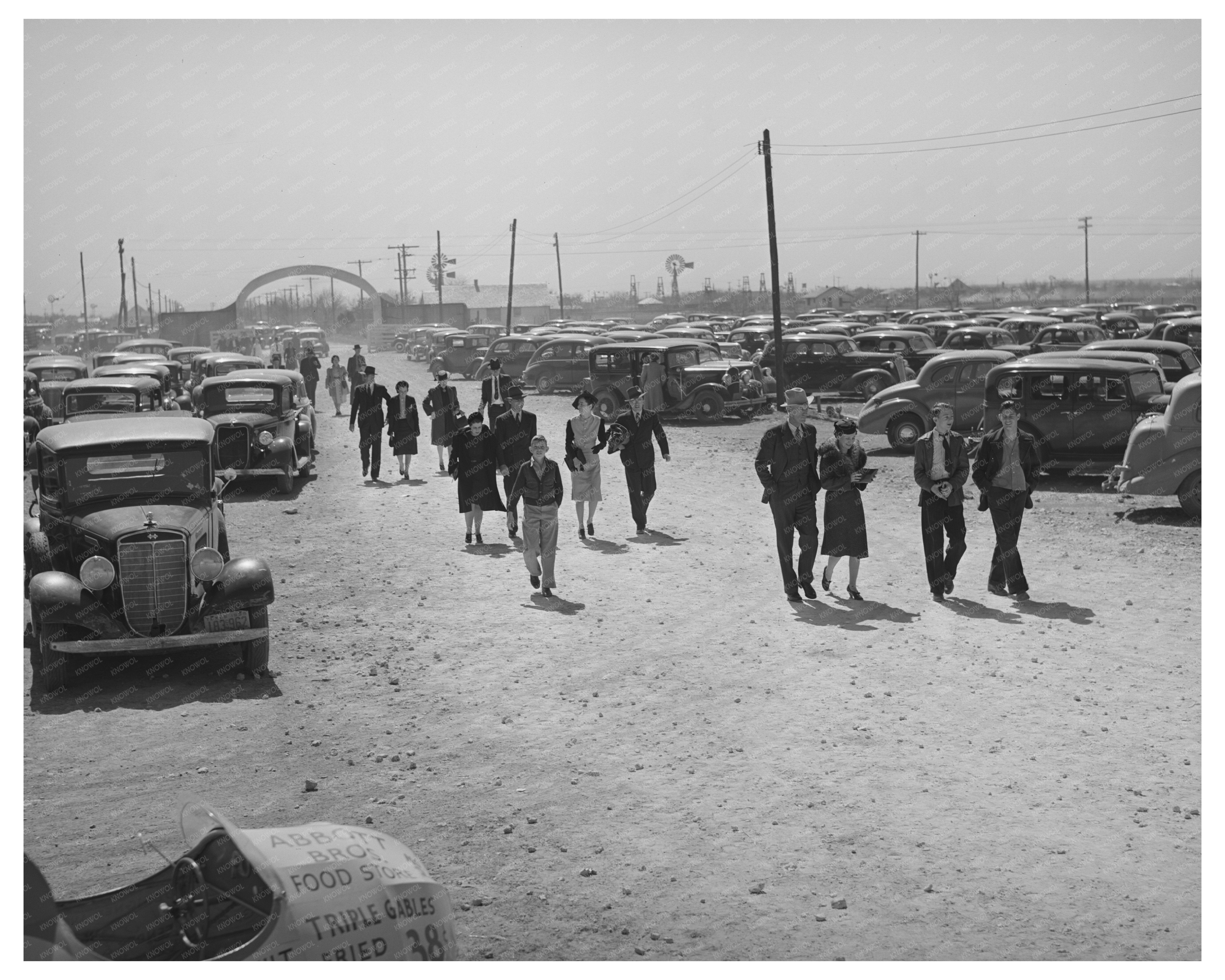 San Angelo Fat Stock Show 1940 Community Gathering Image