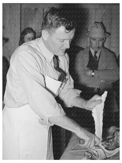 Meat Cutting Techniques Demonstration Texas March 1940