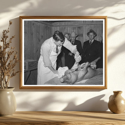 Meat Cutting Techniques Demonstration San Angelo Texas 1944