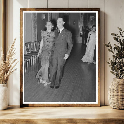Couple Dancing Polka at San Angelo Fat Stock Show 1940