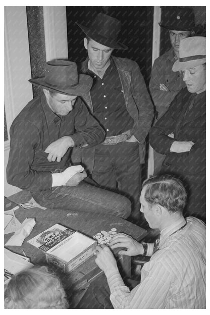 Rodeo Performers Draw Calves San Angelo Texas March 1940