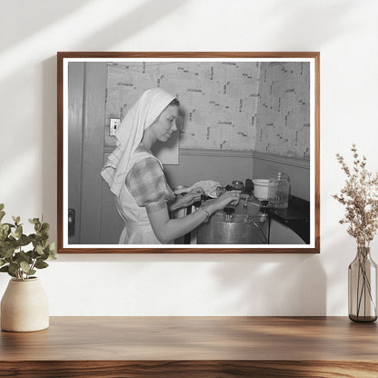 Farm Security Admin Supervisor Demonstrates Pressure Canning 1940