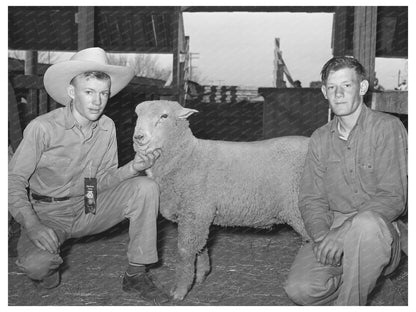 4-H Club Boys Showcase Sheep San Angelo 1940