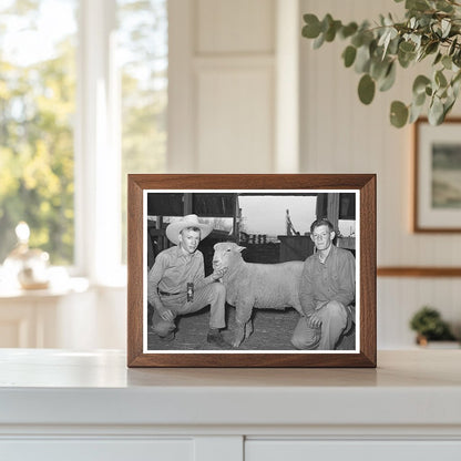 4-H Club Boys Exhibit Sheep at San Angelo Stock Show 1940