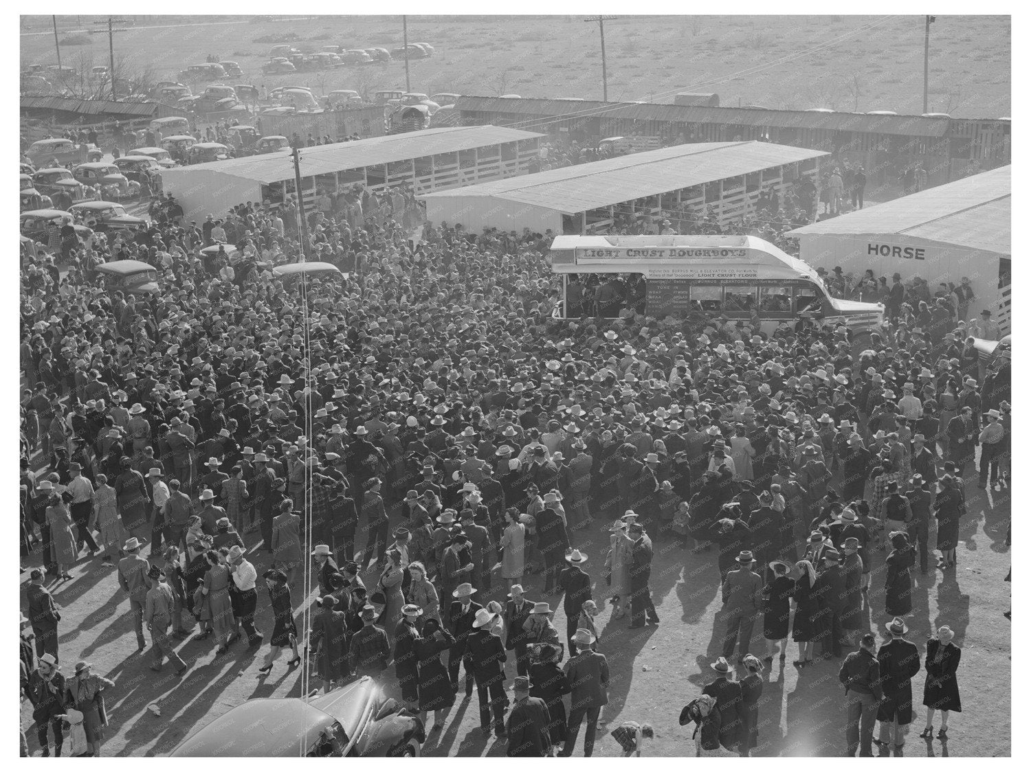 San Angelo Fat Stock Show Crowd March 1940