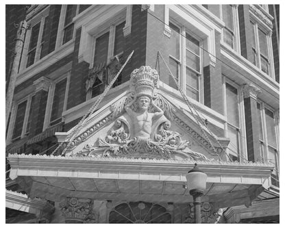 1940 Vintage Cafe Entrance Denison Texas Architectural Detail