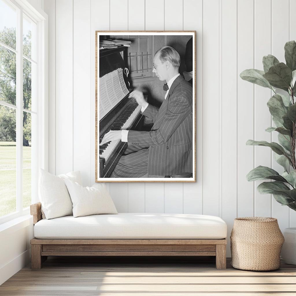 Piano Player with Orchestra at San Angelo Stock Show 1940