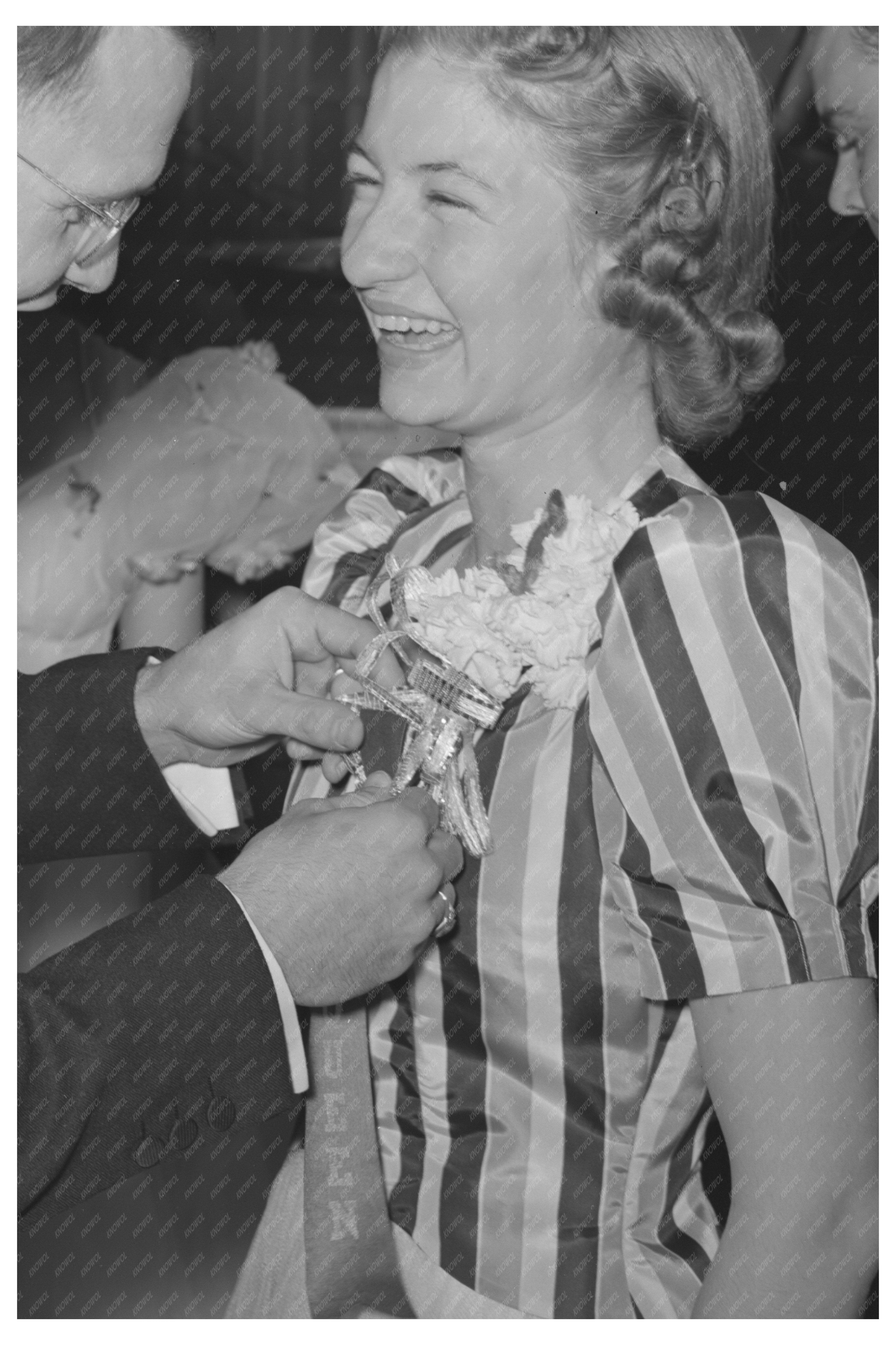 Beauty Queen at San Angelo Fat Stock Show Dance 1940