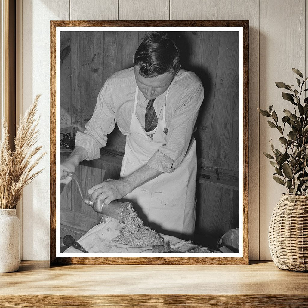 FSA Supervisor Sausage Making Demonstration San Angelo 1940