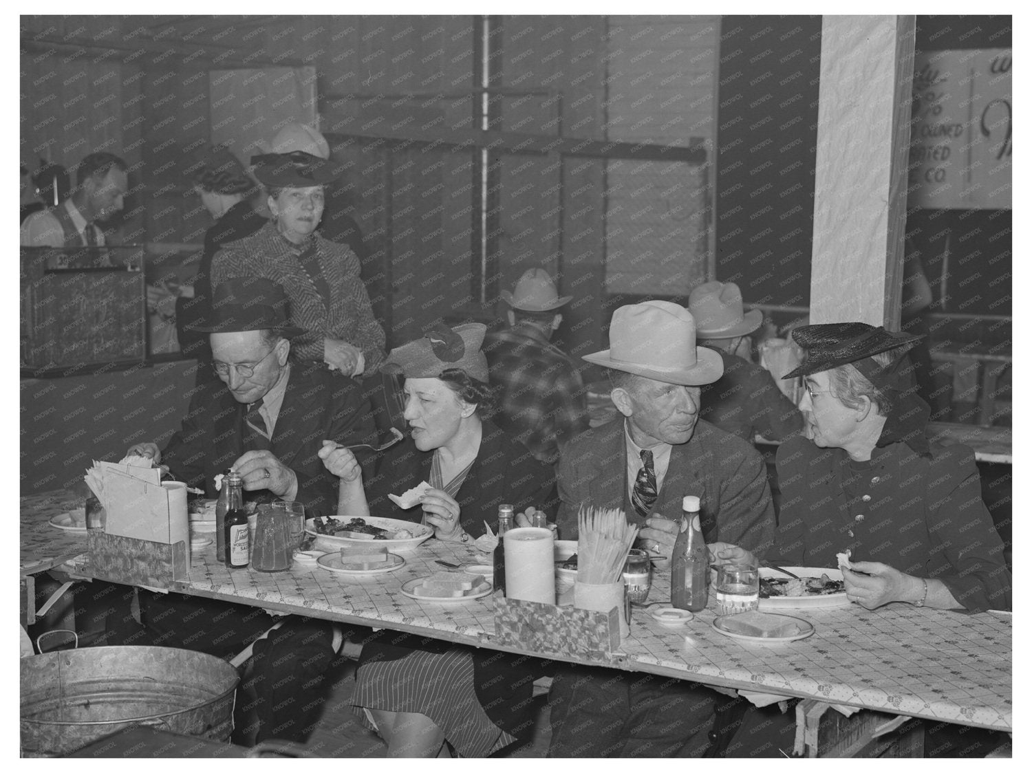 Cattlemen and Wives at San Angelo Fat Stock Show 1940