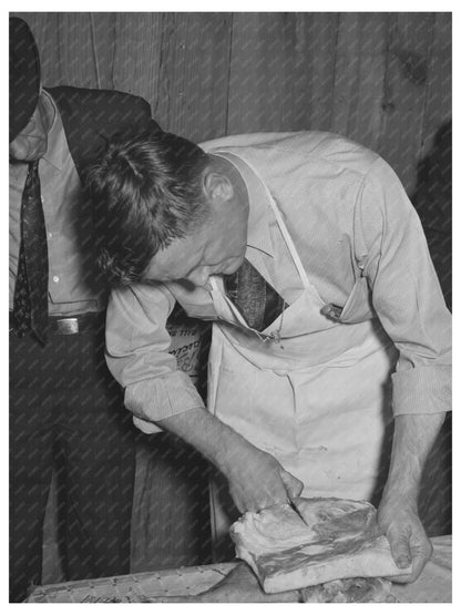 Farm Security Administration Meat Cutting Demo San Angelo 1940