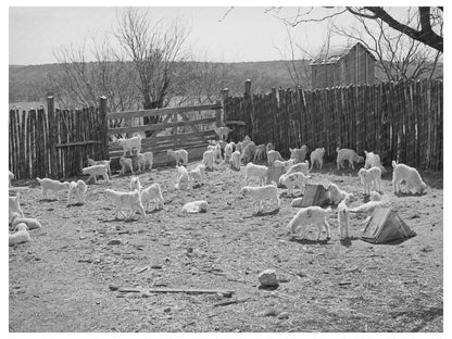 Children in Stockade at Kimble County Ranch March 1940