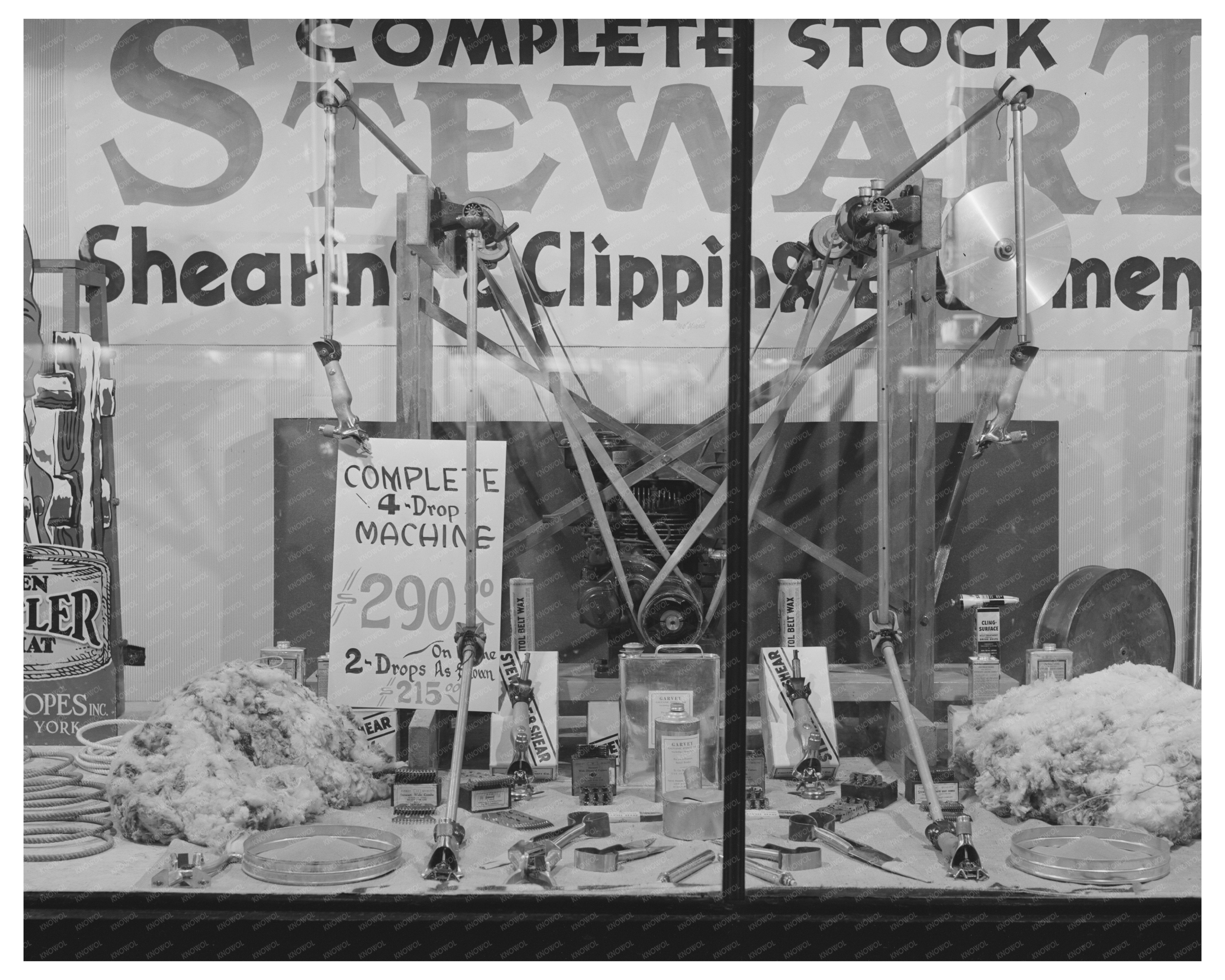 1940 San Angelo Texas Hardware Store Window Display