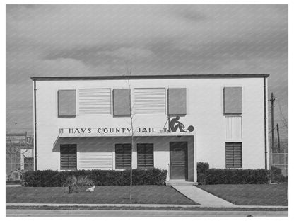 Hays County Jail San Marcos Texas March 1940 Image