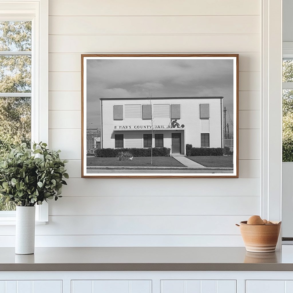 Hays County Jail San Marcos Texas March 1940 Image