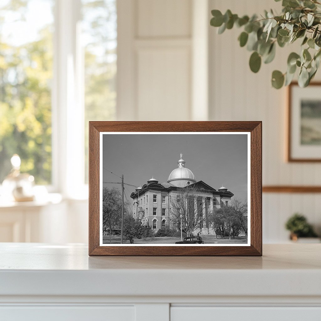 Courthouse in San Marcos Texas March 1940 Vintage Photo
